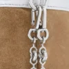 Mini Flamenco Purse z cielęcej skóry z nadrukiem moiré