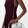 Mini Flamenco Purse z cielęcej skóry z nadrukiem moiré