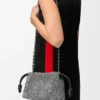 Mini Flamenco Purse z koralikami i skóry jagnięcej typu nappa Mini Flamenco Purse z koralikami i skóry jagnięcej typu nappa