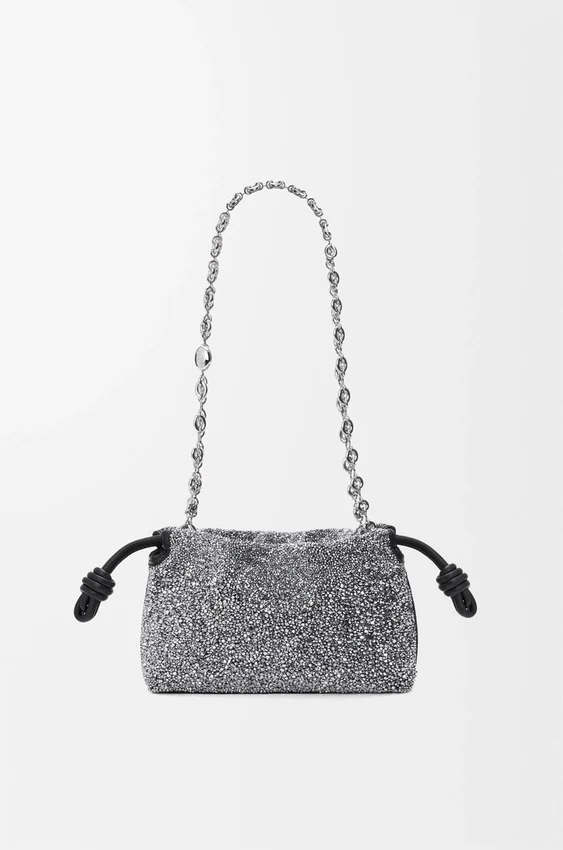 Mini Flamenco Purse z koralikami i skóry jagnięcej typu nappa Mini Flamenco Purse z koralikami i skóry jagnięcej typu nappa
