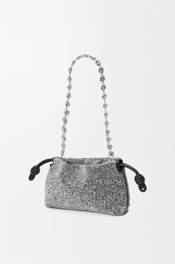 Mini Flamenco Purse z koralikami i skóry jagnięcej typu nappa Mini Flamenco Purse z koralikami i skóry jagnięcej typu nappa