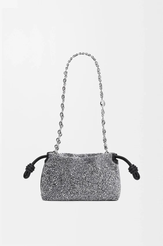 Mini Flamenco Purse z koralikami i skóry jagnięcej typu nappa Mini Flamenco Purse z koralikami i skóry jagnięcej typu nappa