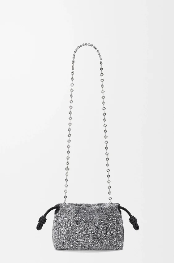 Mini Flamenco Purse z koralikami i skóry jagnięcej typu nappa Mini Flamenco Purse z koralikami i skóry jagnięcej typu nappa