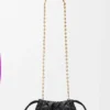 Mini Flamenco Purse z marszczonej skóry cielęcej typu nappa