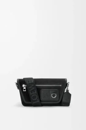 Mini Flex Messenger z płótna i zamszu