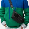 Mini Flex Messenger z płótna i zamszu Mini Flex Messenger z płótna i zamszu