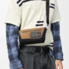 Mini Flex Messenger z płótna i zamszu Mini Flex Messenger z płótna i zamszu