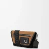 Mini Flex Messenger z płótna i zamszu Mini Flex Messenger z płótna i zamszu