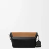 Mini Flex Messenger z płótna i zamszu Mini Flex Messenger z płótna i zamszu