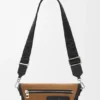 Mini Flex Messenger z płótna i zamszu Mini Flex Messenger z płótna i zamszu