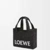 Mini font Tote loewe z napisem w rafii Mini font Tote loewe z napisem w rafii