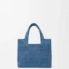 Mini font Tote loewe z napisem w rafii Mini font Tote loewe z napisem w rafii