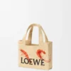 Mini font Tote loewe z napisem w rafii Mini font Tote loewe z napisem w rafii