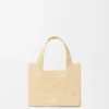 Mini font Tote loewe z napisem w rafii Mini font Tote loewe z napisem w rafii