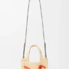 Mini font Tote loewe z napisem w rafii Mini font Tote loewe z napisem w rafii