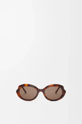 Mini owalne, smukłe okulary przeciwsłoneczne