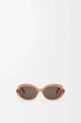 Mini owalne, smukłe okulary przeciwsłoneczne