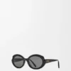 Mini owalne, smukłe okulary przeciwsłoneczne