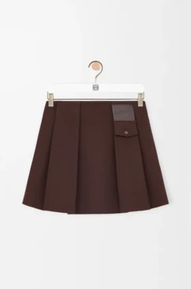 Mini spódniczka z wełny