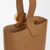 Mini torebka typu Pebble Bucket z gładkiej skóry cielęcej Mini torebka typu Pebble Bucket z gładkiej skóry cielęcej