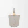 Mini torebka typu Pebble Bucket z gładkiej skóry cielęcej Mini torebka typu Pebble Bucket z gładkiej skóry cielęcej