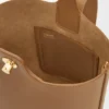 Mini torebka typu Pebble Bucket z gładkiej skóry cielęcej Mini torebka typu Pebble Bucket z gładkiej skóry cielęcej