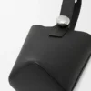 Mini torebka typu Pebble Bucket z miękkiej, ziarnistej skóry cielęcej