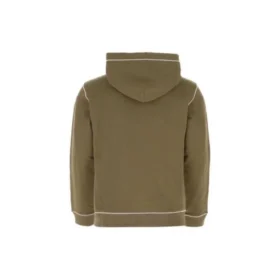 Męska bluza z kapturem i sznurkiem loewe z haftem, kolor khaki H526341X94-3962 Męska bluza z kapturem i sznurkiem loewe z haftem, kolor khaki H526341X94-3962