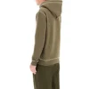 Męska bluza z kapturem i sznurkiem loewe z haftem, kolor khaki H526341X94-3962