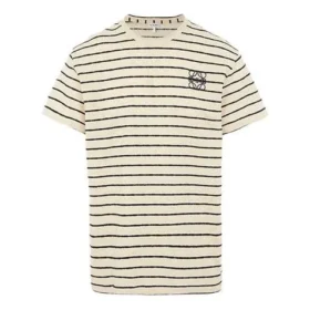 Męska koszulka loewe Stripe z krótkim rękawem, biała H6109650Pc-2396 Męska koszulka loewe Stripe z krótkim rękawem, biała H6109650Pc-2396