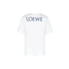 Męska koszulka loewe z kolekcji AW19 z krótkim rękawem, biała, model H6299720Si