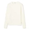 Męski sweter z bawełny z haftowanym logo loewe Anagram, kolor kremowo-biały, H526341Xa1-2370
