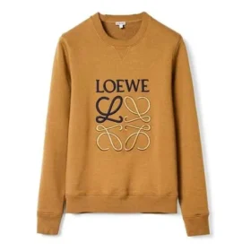 Męski sweter z haftowanym logo loewe Anagram H526341Xa1-3150