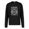 Męskie czarne buty sportowe loewe z haftowanym napisem „Anagram” P00446091