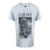 Męskie koszulki loewe Ken Heyman z nadrukiem, bawełniane, z krótkim rękawem, różowo-niebieskie H6109980Pc-6410