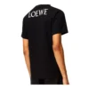 Męskie koszulki loewe w kolorze żółtym z nadrukiem uśmiechniętej buźki i czarnym rękawem krótkim H616341X87-1100
