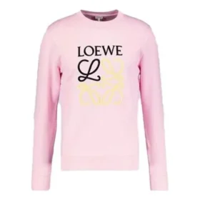 Męskie koszulki sportowe loewe Anagram z haftem, z długim rękawem, różowo-czerwone H6109900Cr-7080 Męskie koszulki sportowe loewe Anagram z haftem, z długim rękawem, różowo-czerwone H6109900Cr-7080