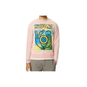 Męskie loewe z nadrukiem „Pink Eye” w kolorze czerwonym H6299940Pc-7080 Męskie loewe z nadrukiem „Pink Eye” w kolorze czerwonym H6299940Pc-7080