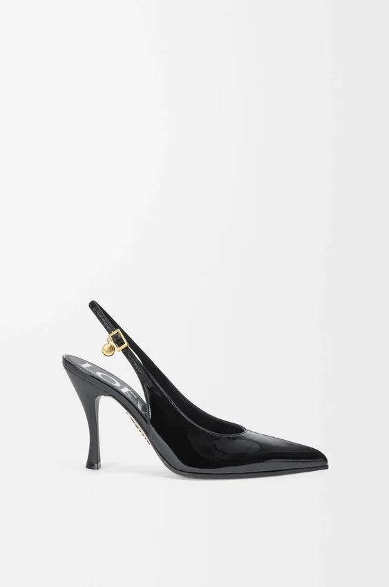 Nowe czółenka Comic Slingback z mieszanej skóry Nowe czółenka Comic Slingback z mieszanej skóry