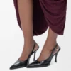 Nowe czółenka Comic Slingback z mieszanej skóry Nowe czółenka Comic Slingback z mieszanej skóry