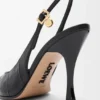 Nowe czółenka Comic Slingback z mieszanej skóry Nowe czółenka Comic Slingback z mieszanej skóry