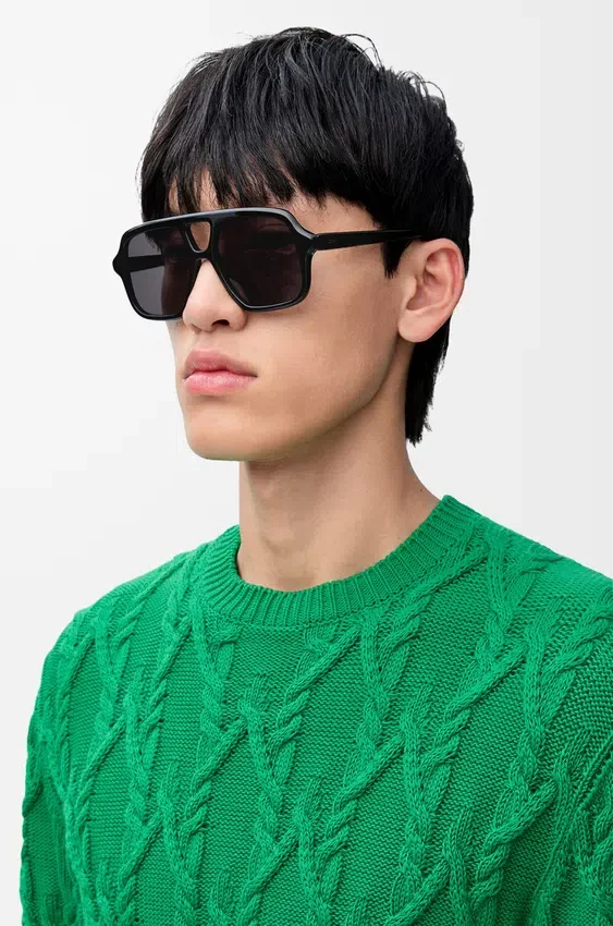 Okulary przeciwsłoneczne typu aviator o smukłej oprawie Okulary przeciwsłoneczne typu aviator o smukłej oprawie