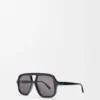 Okulary przeciwsłoneczne typu aviator o smukłej oprawie Okulary przeciwsłoneczne typu aviator o smukłej oprawie