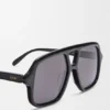 Okulary przeciwsłoneczne typu aviator o smukłej oprawie Okulary przeciwsłoneczne typu aviator o smukłej oprawie