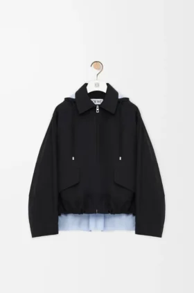 Parka z kapturem z bawełny