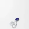 Pierścionek z motywem „Anagram Pebble” ze srebra próby 925 i lapis lazuli Pierścionek z motywem „Anagram Pebble” ze srebra próby 925 i lapis lazuli