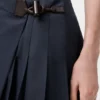 Plisowana mini spódnica z mieszanki bawełny Plisowana mini spódnica z mieszanki bawełny