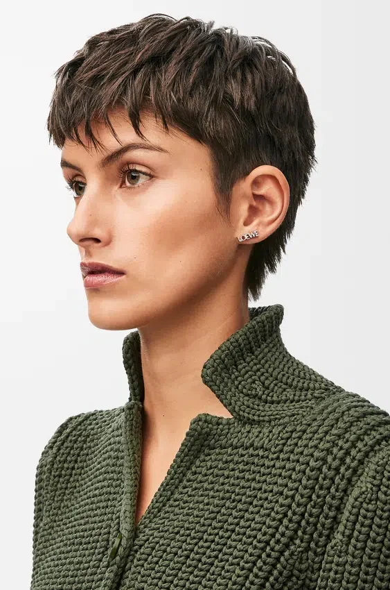 Pojedynczy kolczyk loewe Graphic ze srebra próby 925 Pojedynczy kolczyk loewe Graphic ze srebra próby 925