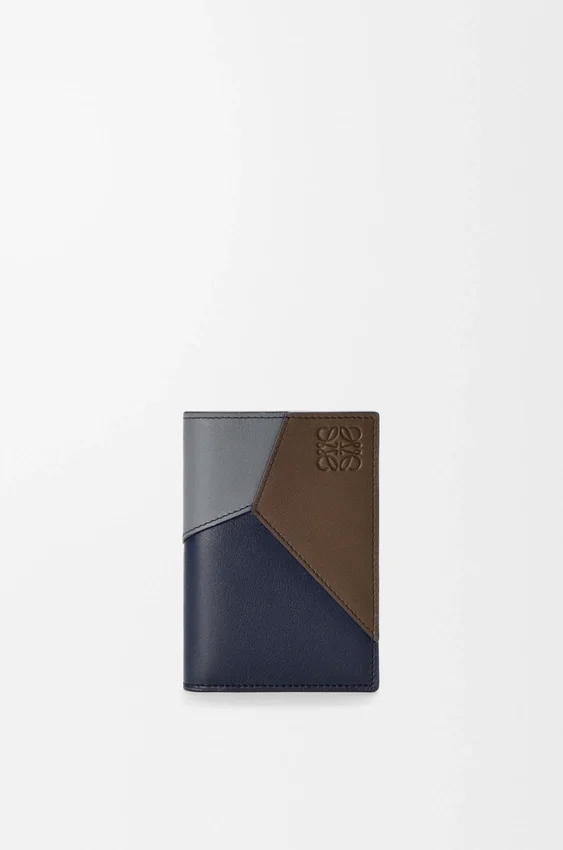 Portfel na karty Puzzle Bifold z klasycznej skóry cielęcej Portfel na karty Puzzle Bifold z klasycznej skóry cielęcej
