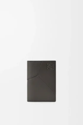 Portfel na karty Puzzle Bifold z klasycznej skóry cielęcej